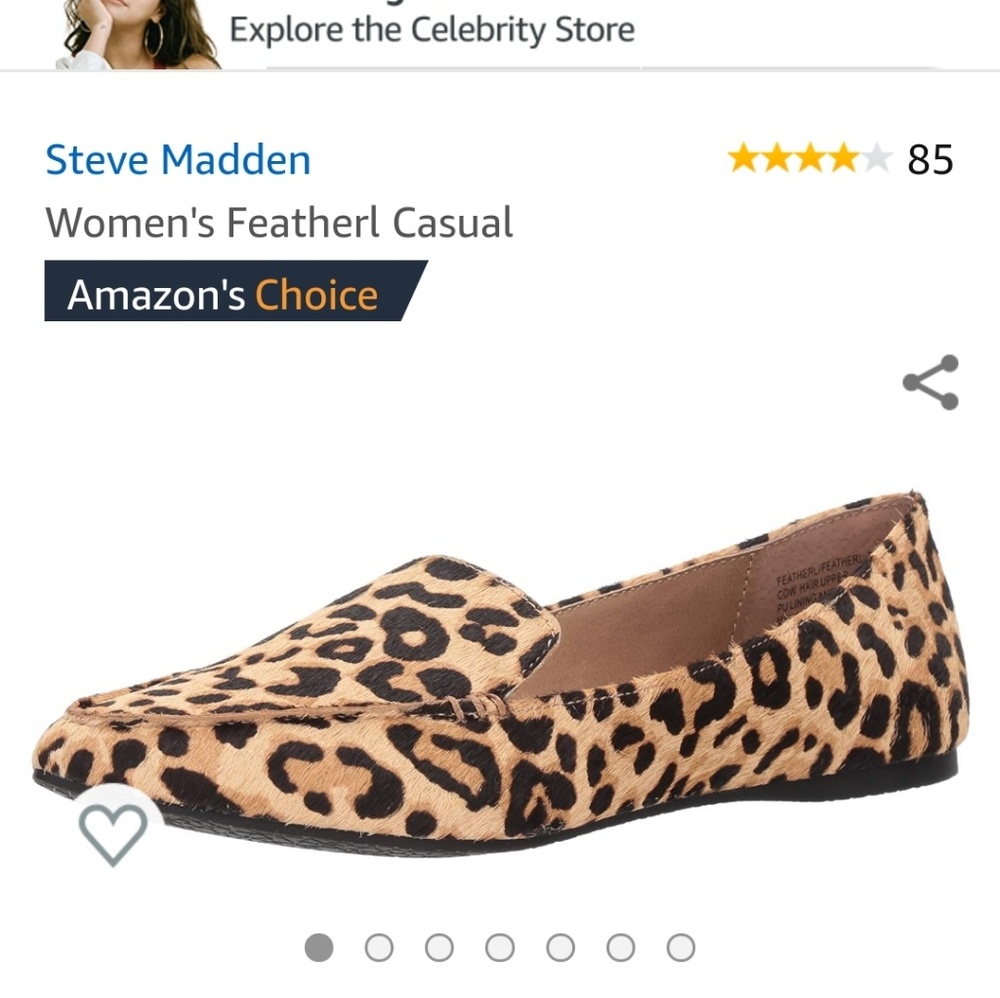 Steve Madden leopard flats